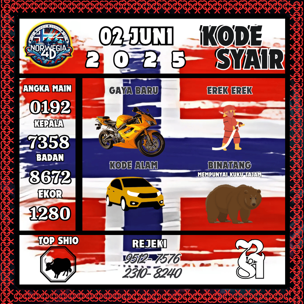 Kode Syair Norwegia Pools - Juni Pools