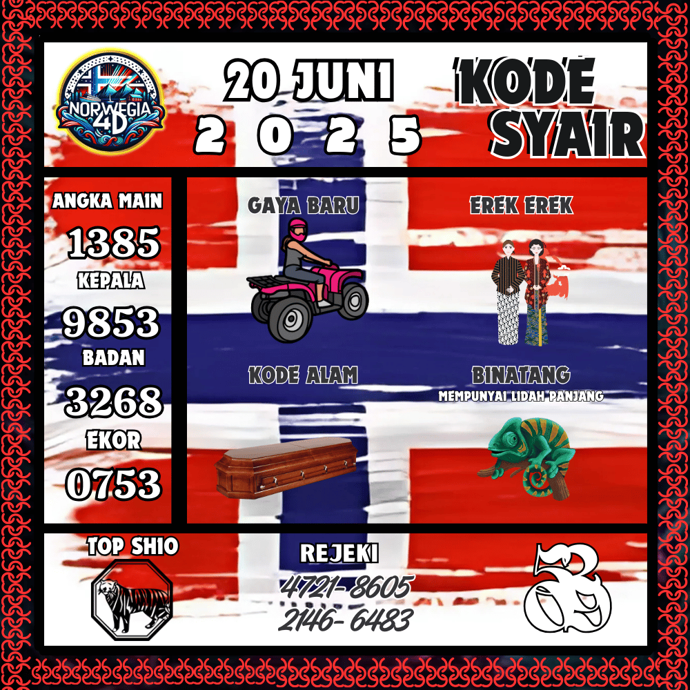 Kode Syair Norwegia Pools - Juni Pools