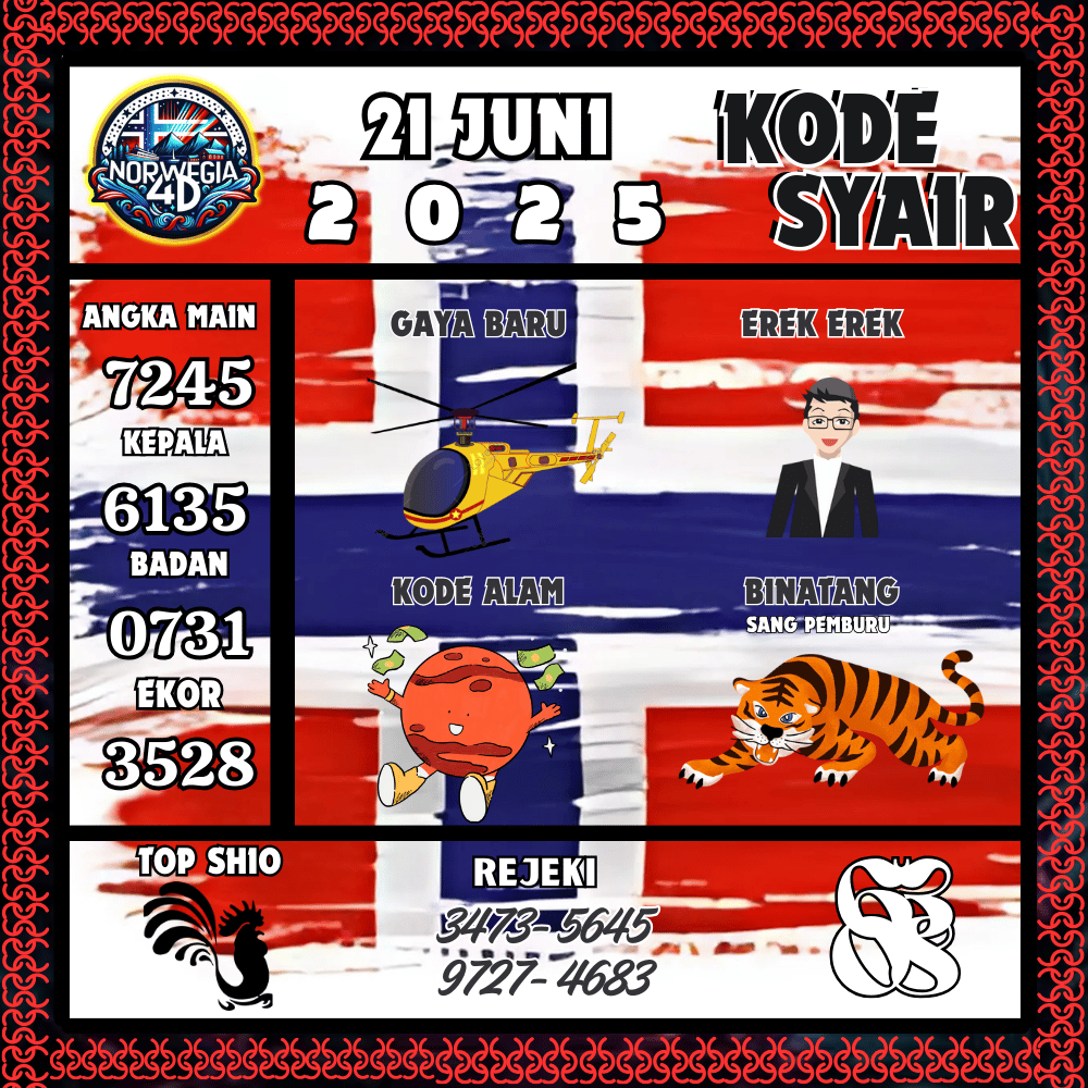 Kode Syair Norwegia Pools - Juni Pools