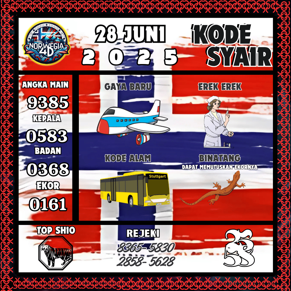 Kode Syair Norwegia Pools - Juni Pools