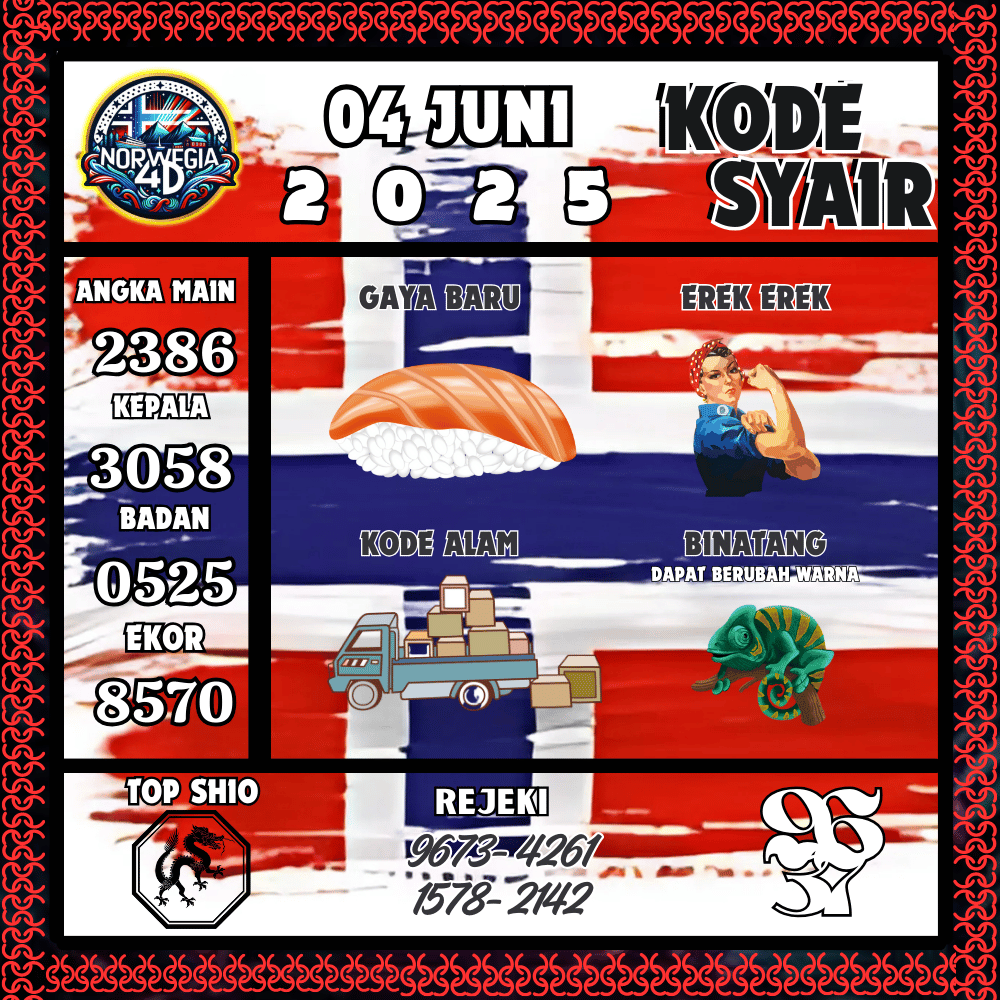 Kode Syair Norwegia Pools - Juni Pools