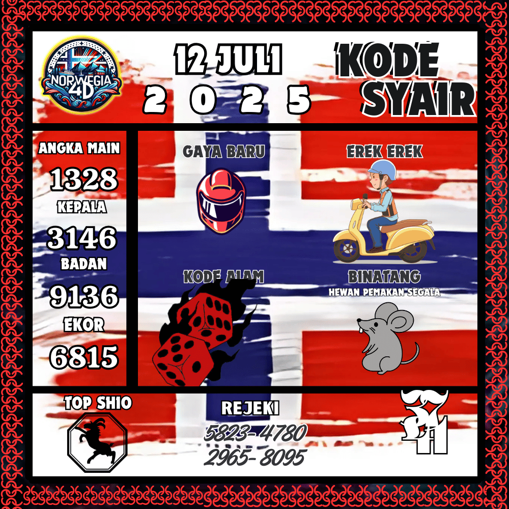 Kode Syair Norwegia Pools - Juli Pools