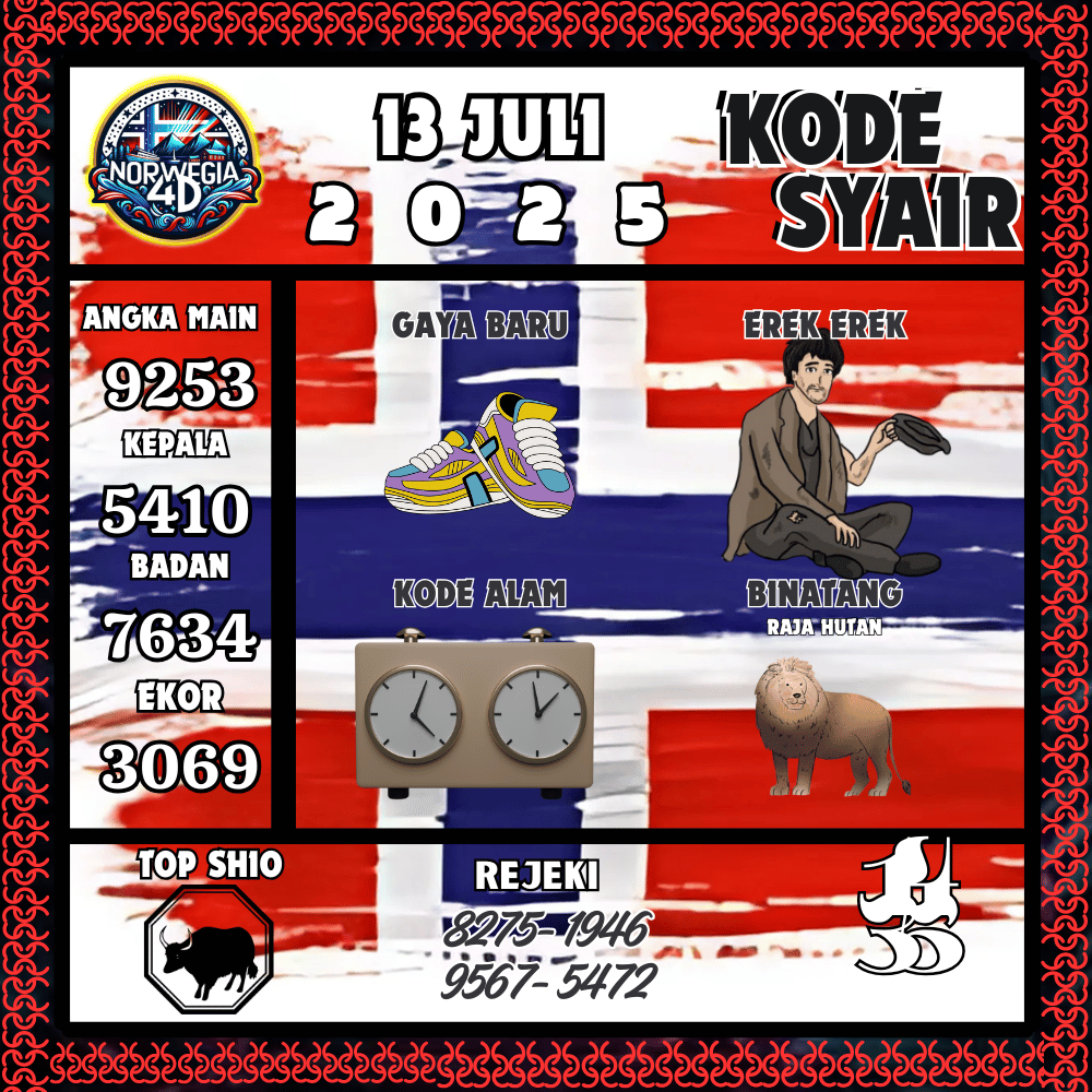 Kode Syair Norwegia Pools - Juli Pools