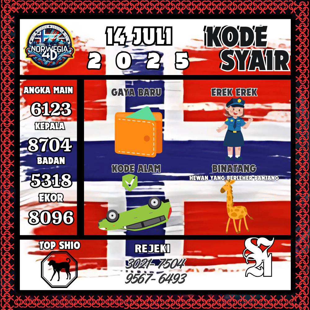 Kode Syair Norwegia Pools - Juli Pools