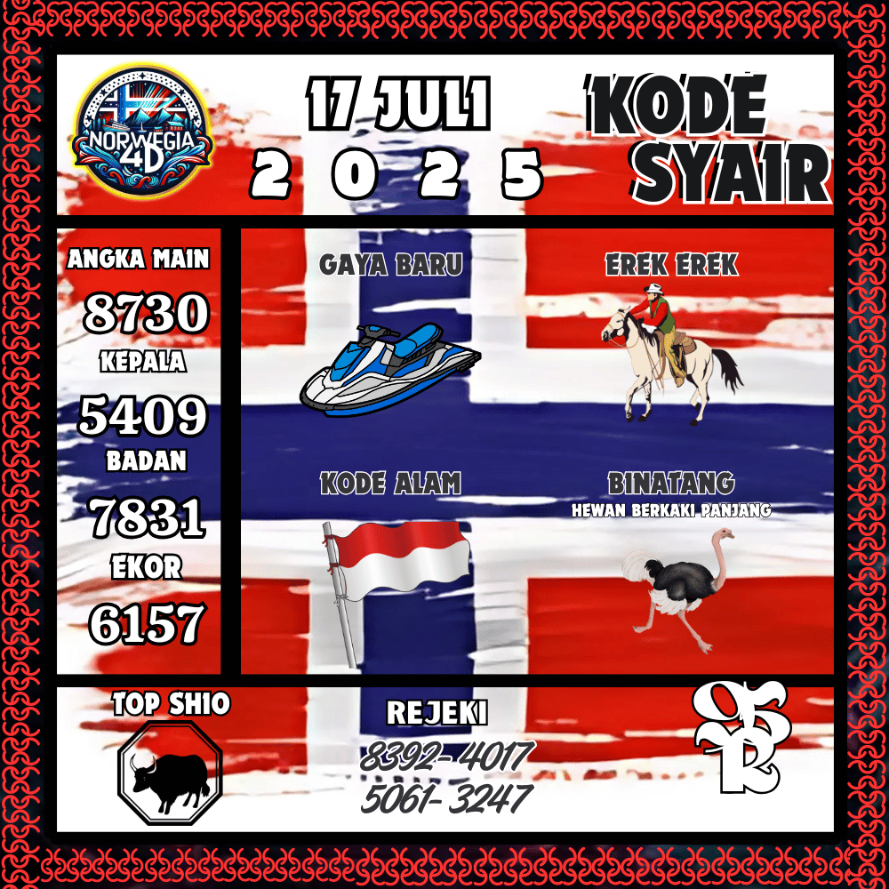 Kode Syair Norwegia Pools - Juli Pools