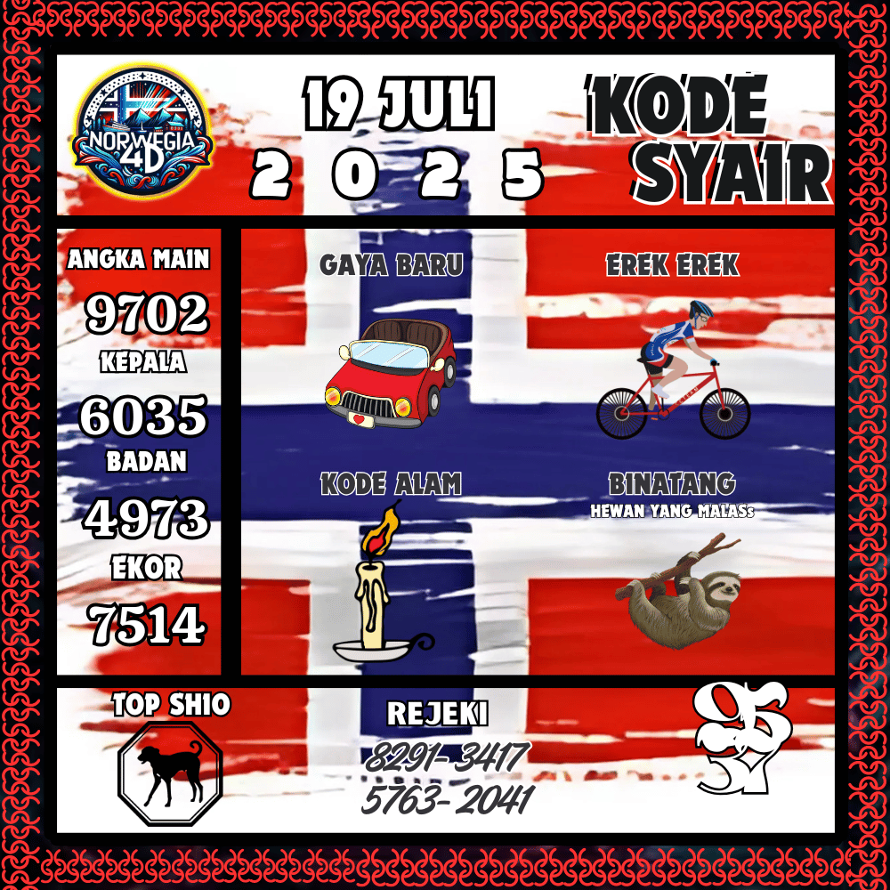 Kode Syair Norwegia Pools - Juli Pools