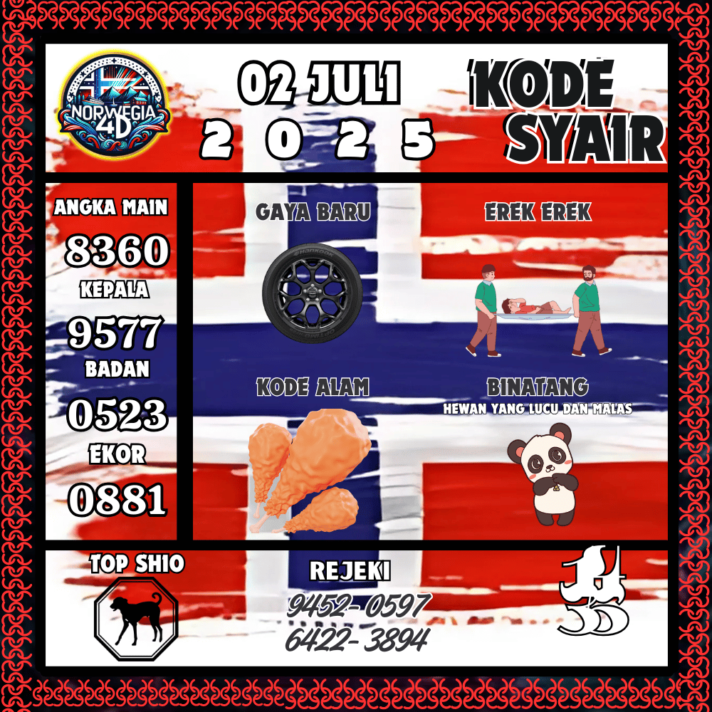 Kode Syair Norwegia Pools - Juli Pools