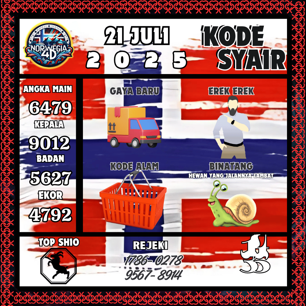 Kode Syair Norwegia Pools - Juli Pools