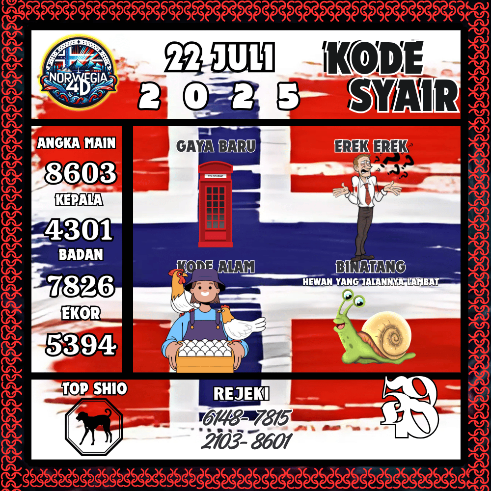 Kode Syair Norwegia Pools - Juli Pools