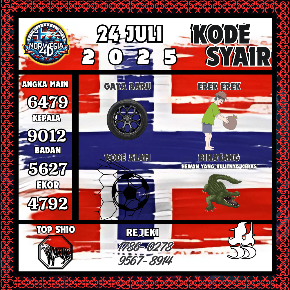 Kode Syair Norwegia Pools - Juli Pools