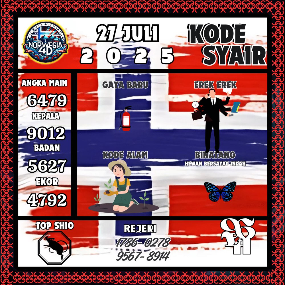 Kode Syair Norwegia Pools - Juli Pools