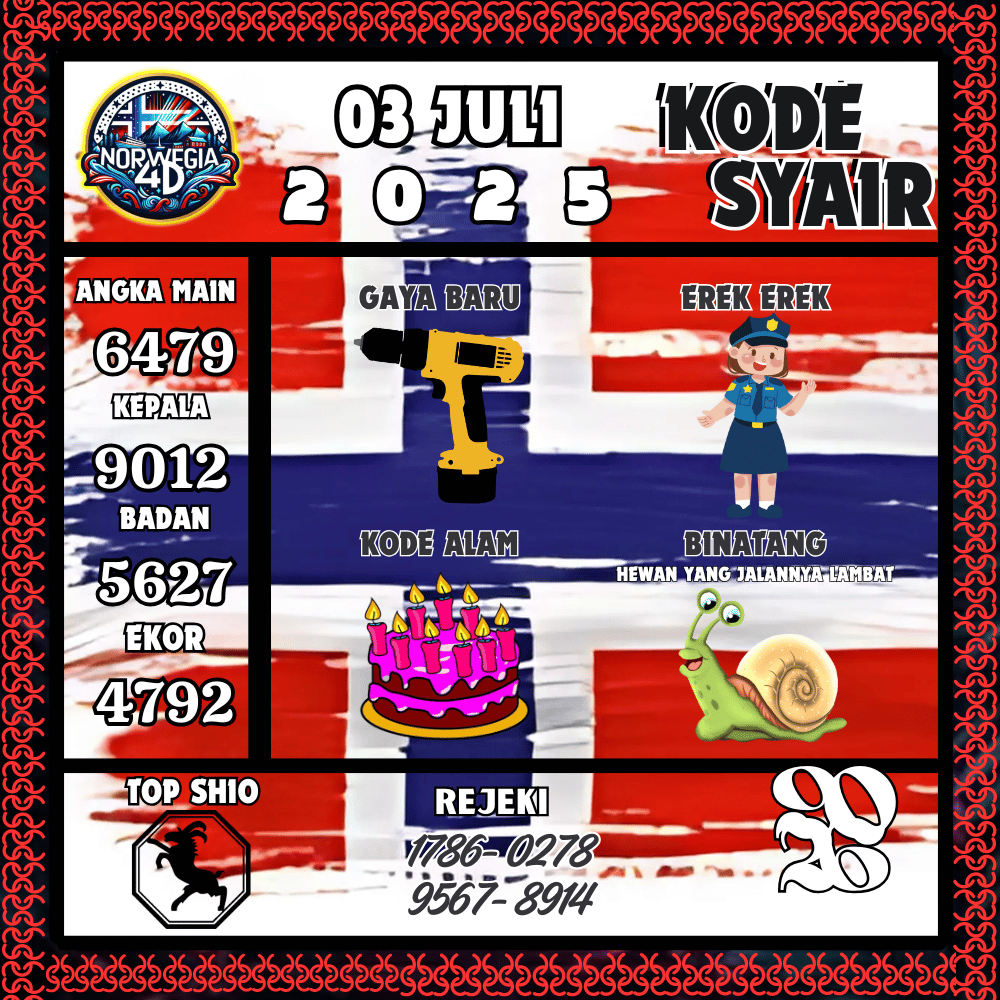 Kode Syair Norwegia Pools - Juli Pools