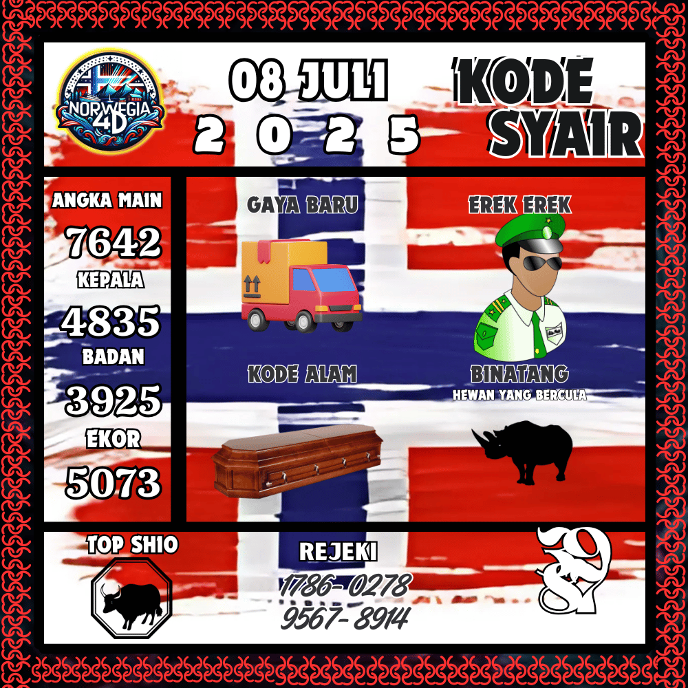 Kode Syair Norwegia Pools - Juli Pools