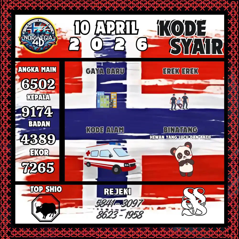 Kode Syair Norwegia4D  Pools - April 2026
