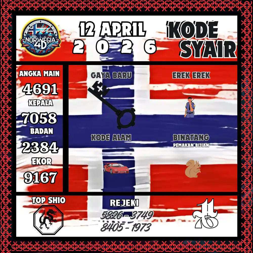 Kode Syair Norwegia4D  Pools - April 2026
