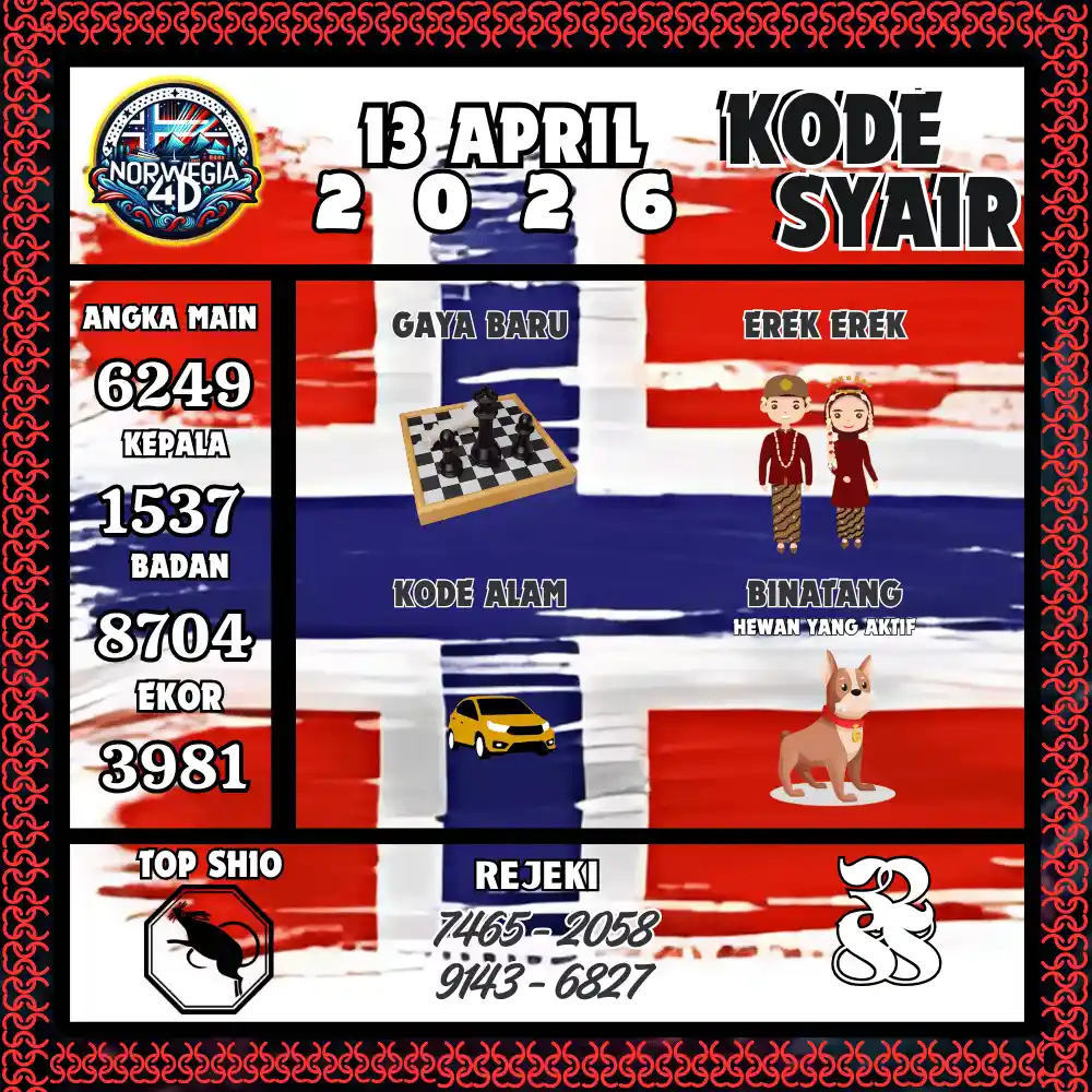 Kode Syair Norwegia4D  Pools - April 2026
