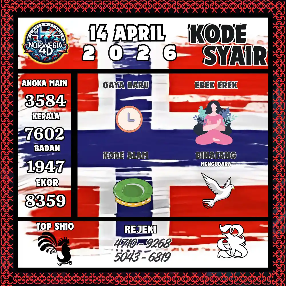 Kode Syair Norwegia4D  Pools - April 2026
