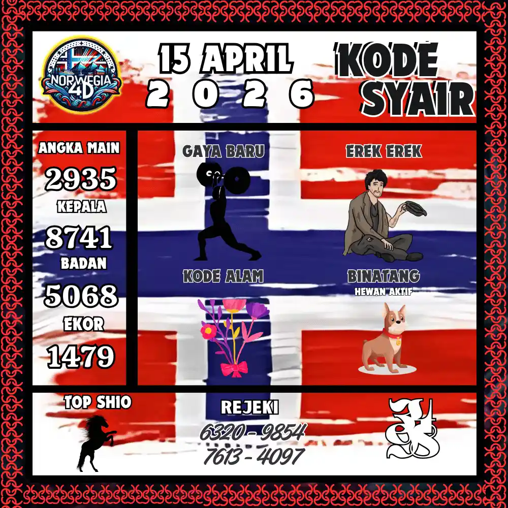 Kode Syair Norwegia4D  Pools - April 2026
