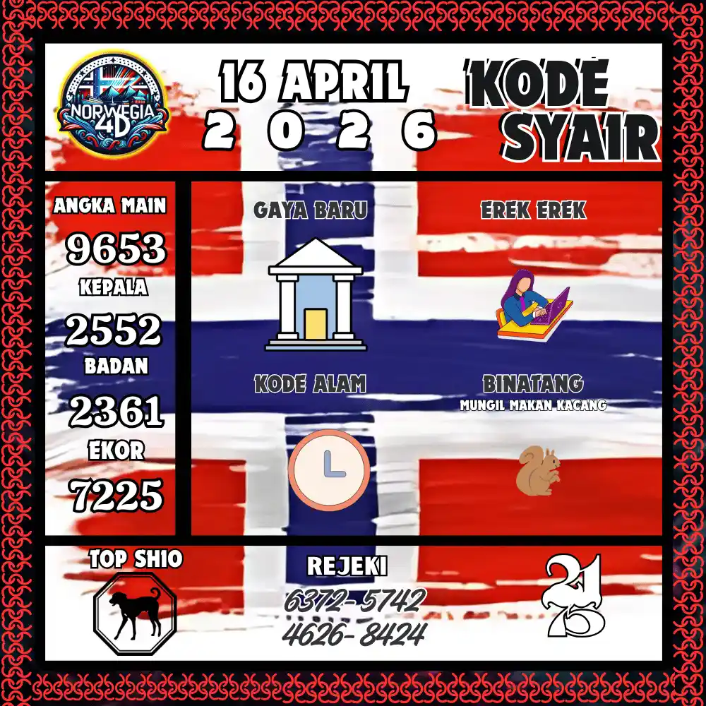 Kode Syair Norwegia4D  Pools - April 2026

