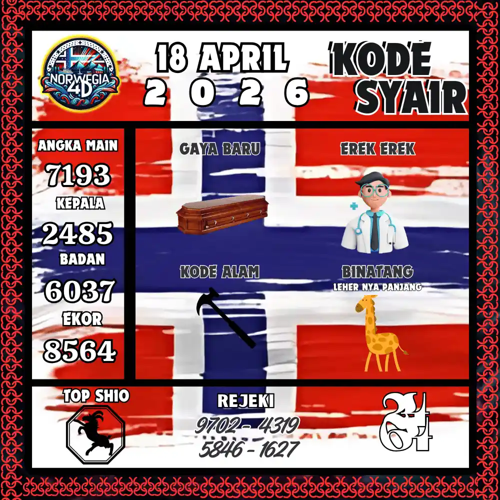 Kode Syair Norwegia4D  Pools - April 2026

