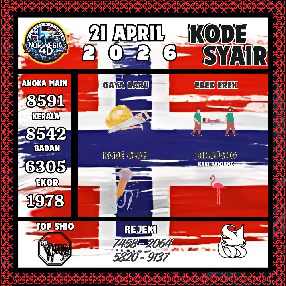 Kode Syair Norwegia4D  Pools - April 2026
