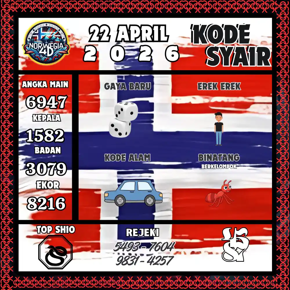 Kode Syair Norwegia4D  Pools - April 2026
