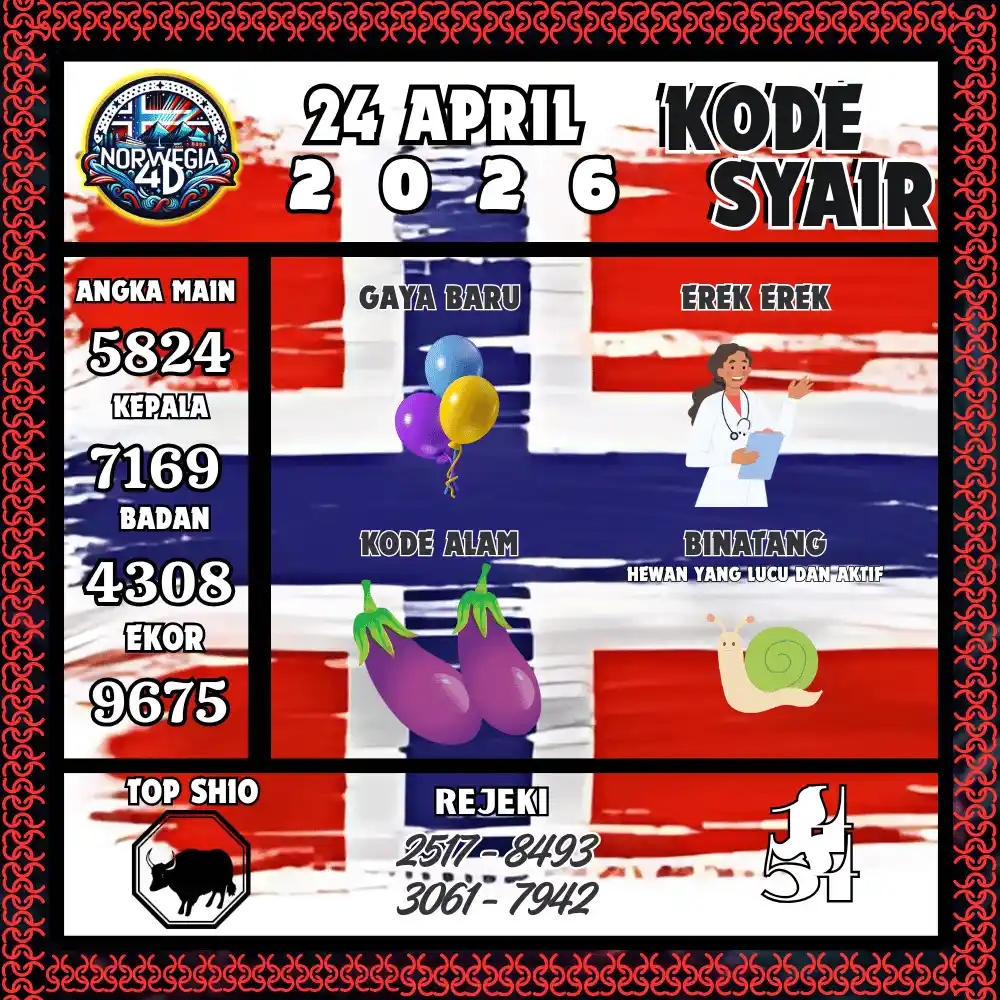 Kode Syair Norwegia4D  Pools - April 2026
