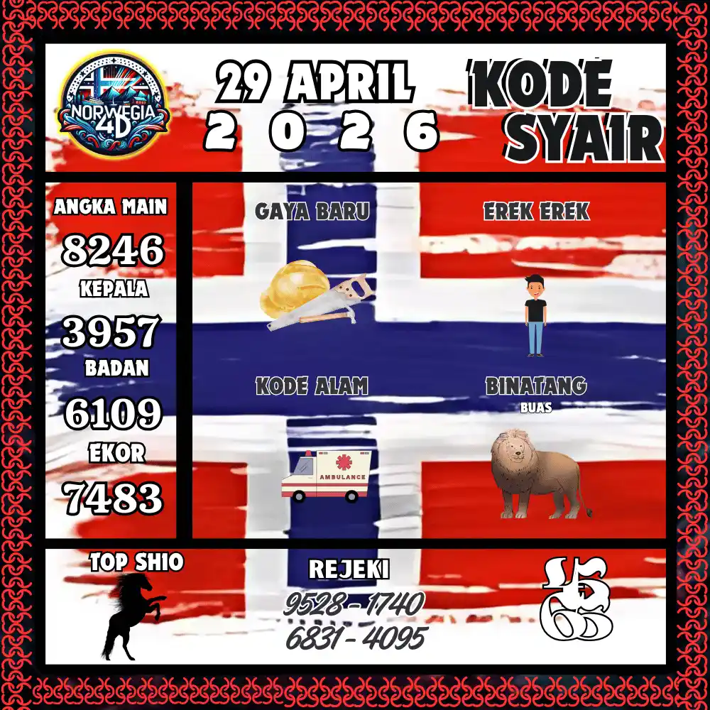 Kode Syair Norwegia4D  Pools - April 2026
