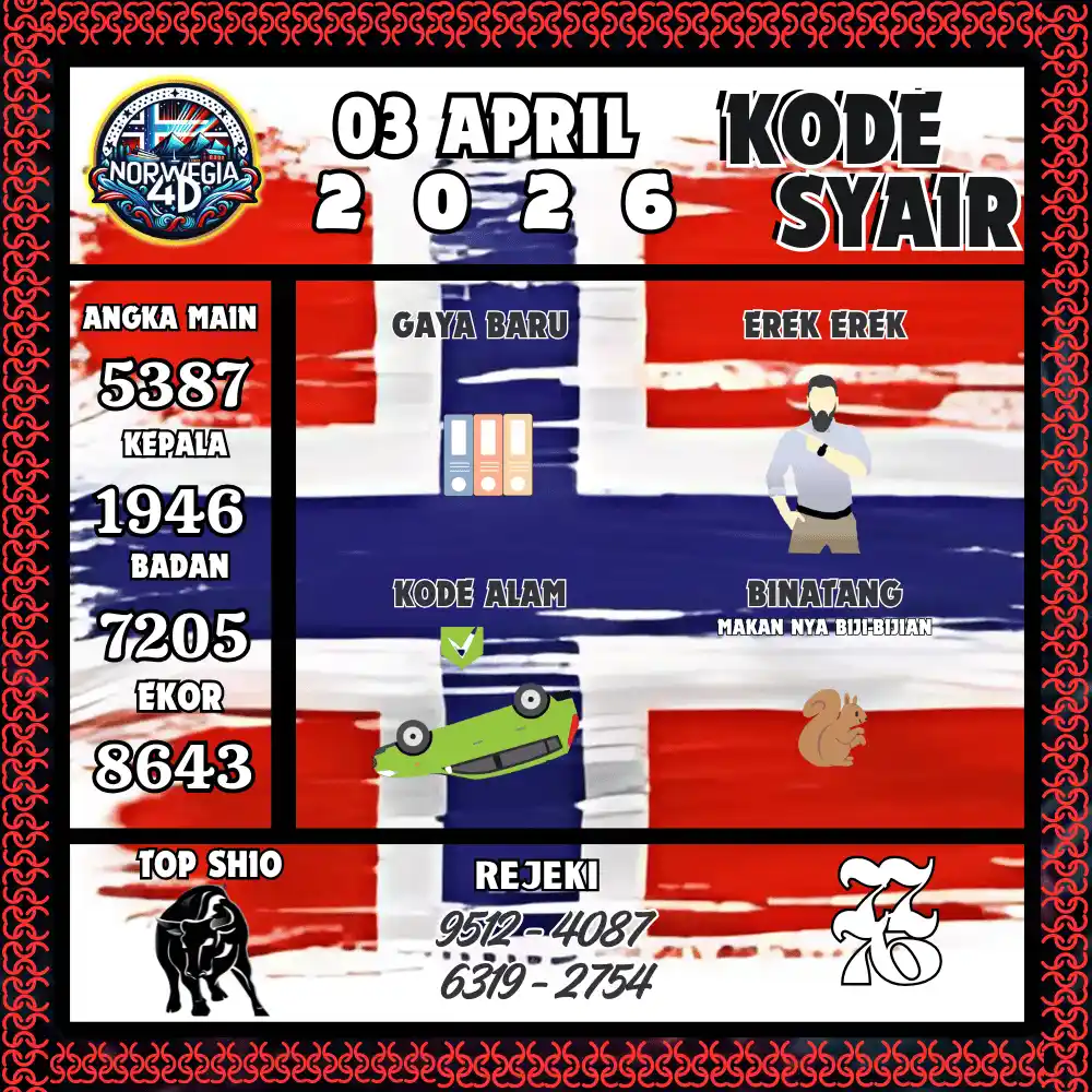 Kode Syair Norwegia4D  Pools - April 2026

