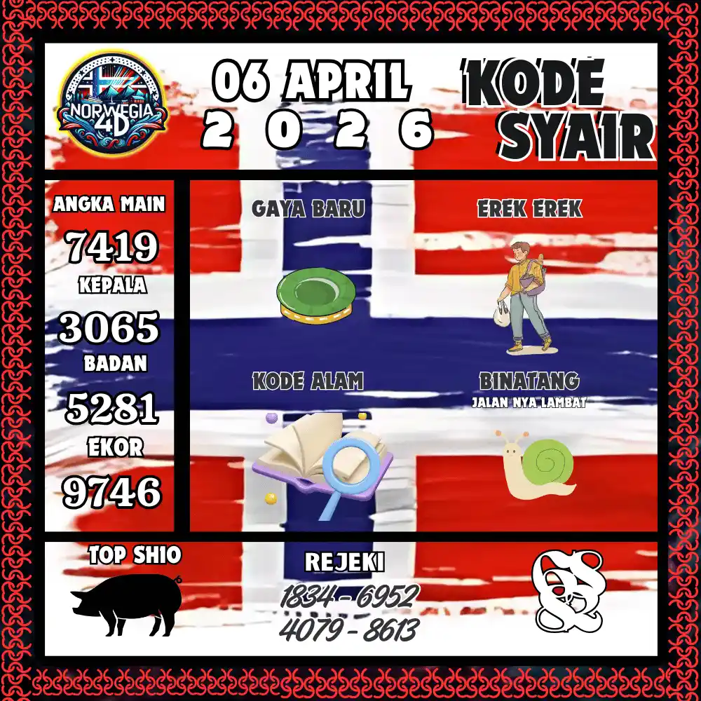 Kode Syair Norwegia4D  Pools - April 2026
