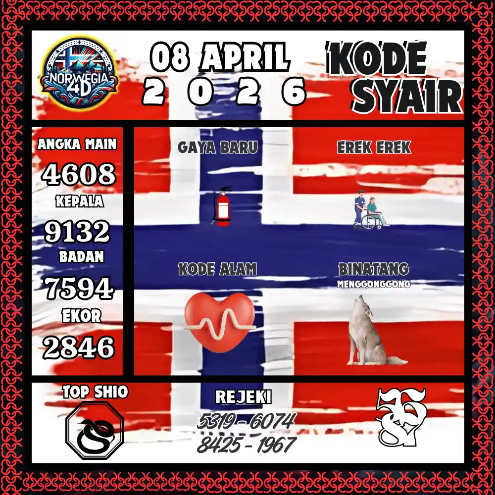 Kode Syair Norwegia4D  Pools - April 2026
