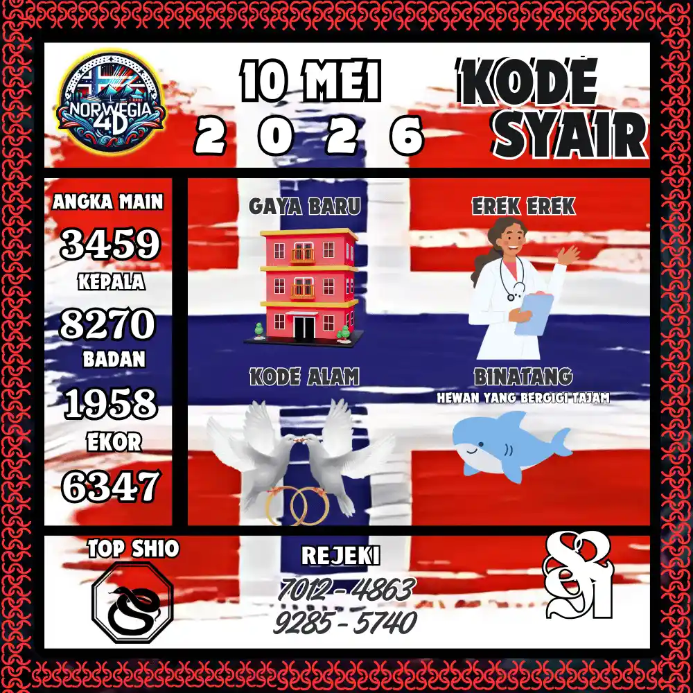 Kode Syair Norwegia4D  Pools - Mei 2026

