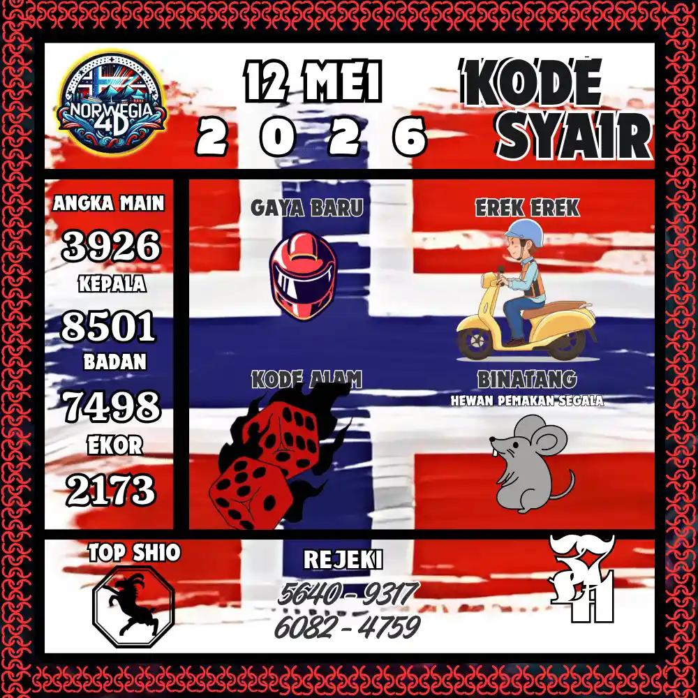 Kode Syair Norwegia4D  Pools - Mei 2026
