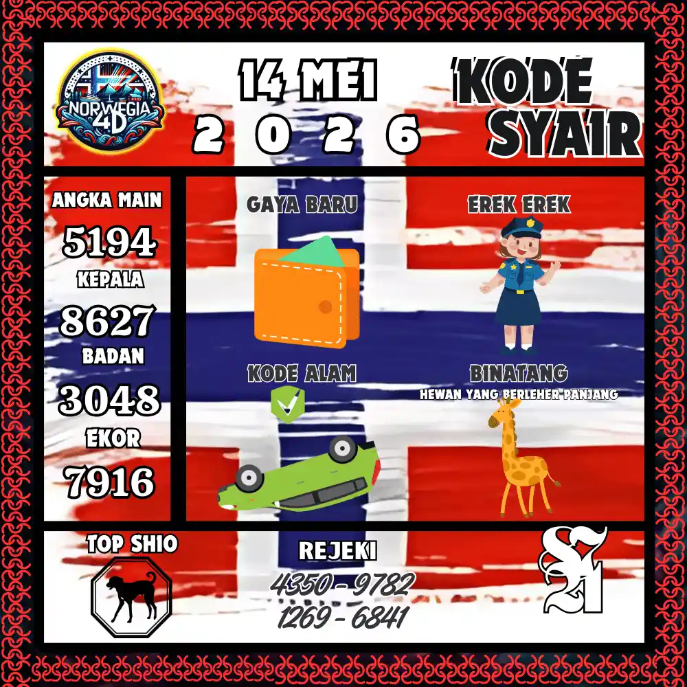 Kode Syair Norwegia4D  Pools - Mei 2026
