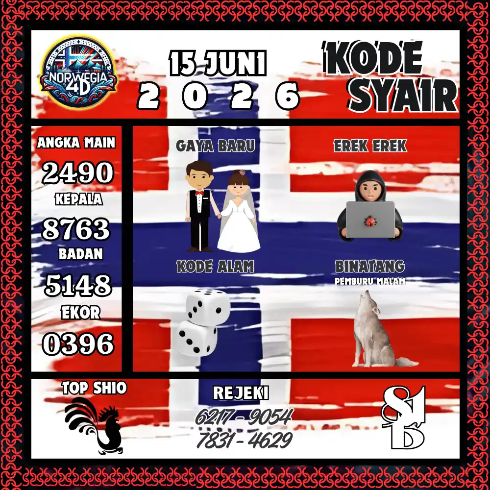 Kode Syair Norwegia4D  Pools - Juni 2026
