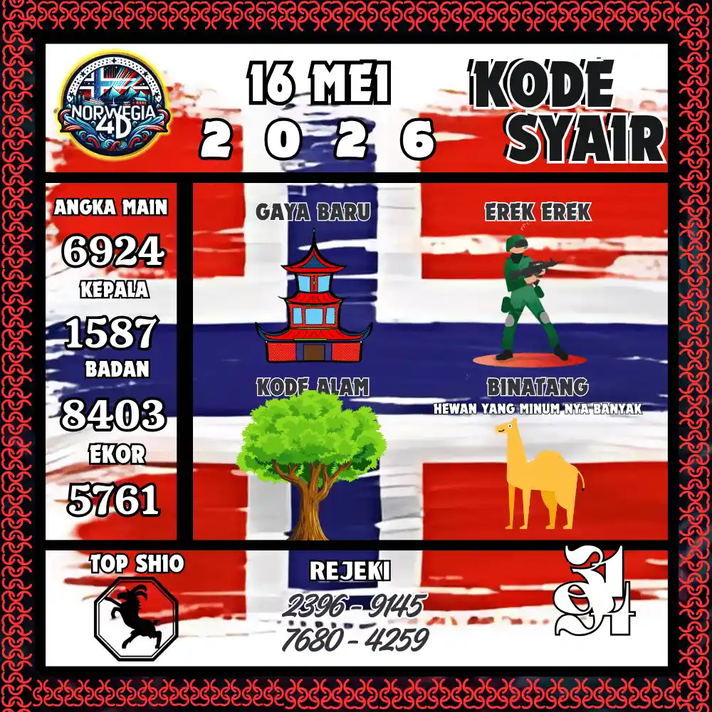 Kode Syair Norwegia4D  Pools - Mei 2026
