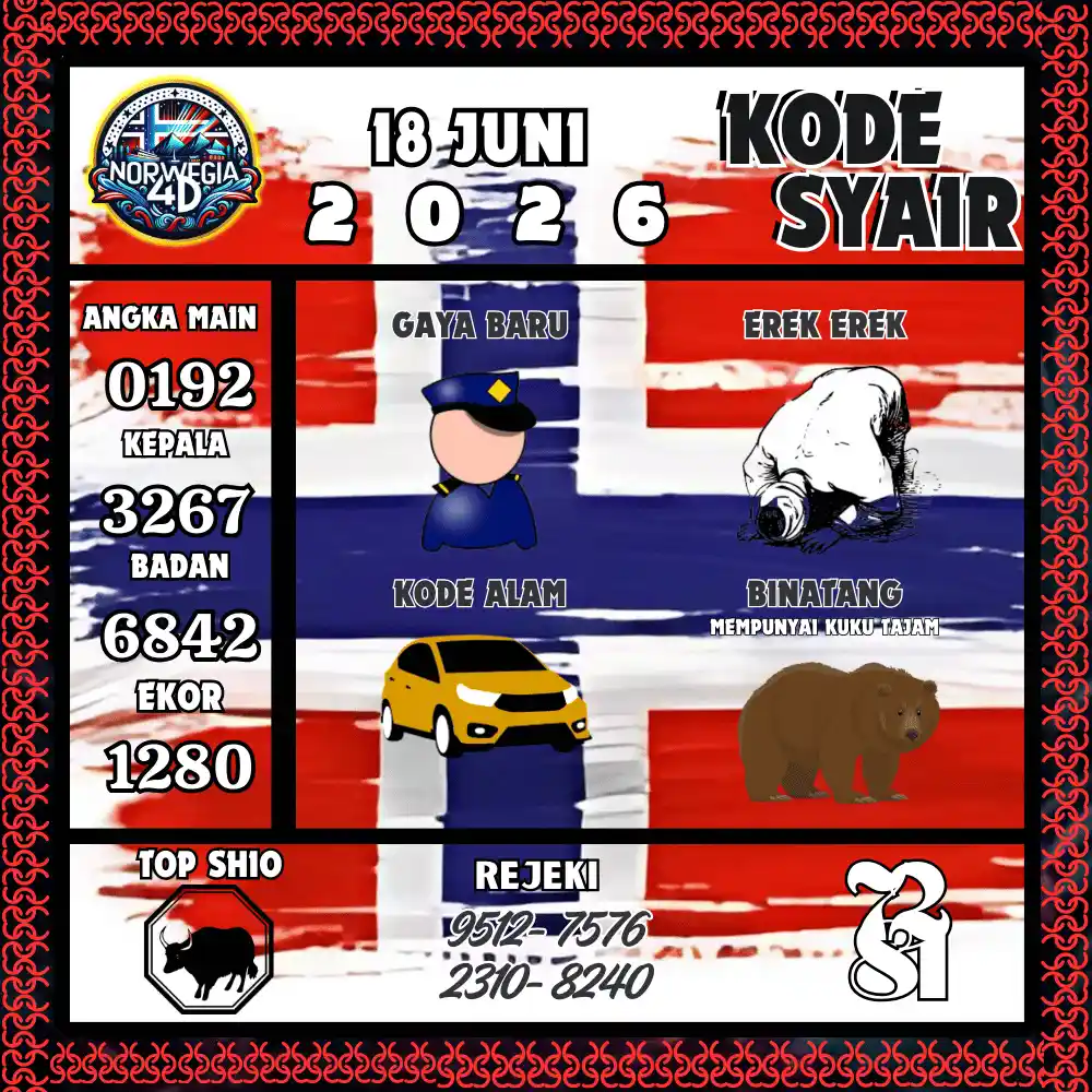 Kode Syair Norwegia4D Pools - Juni 2026