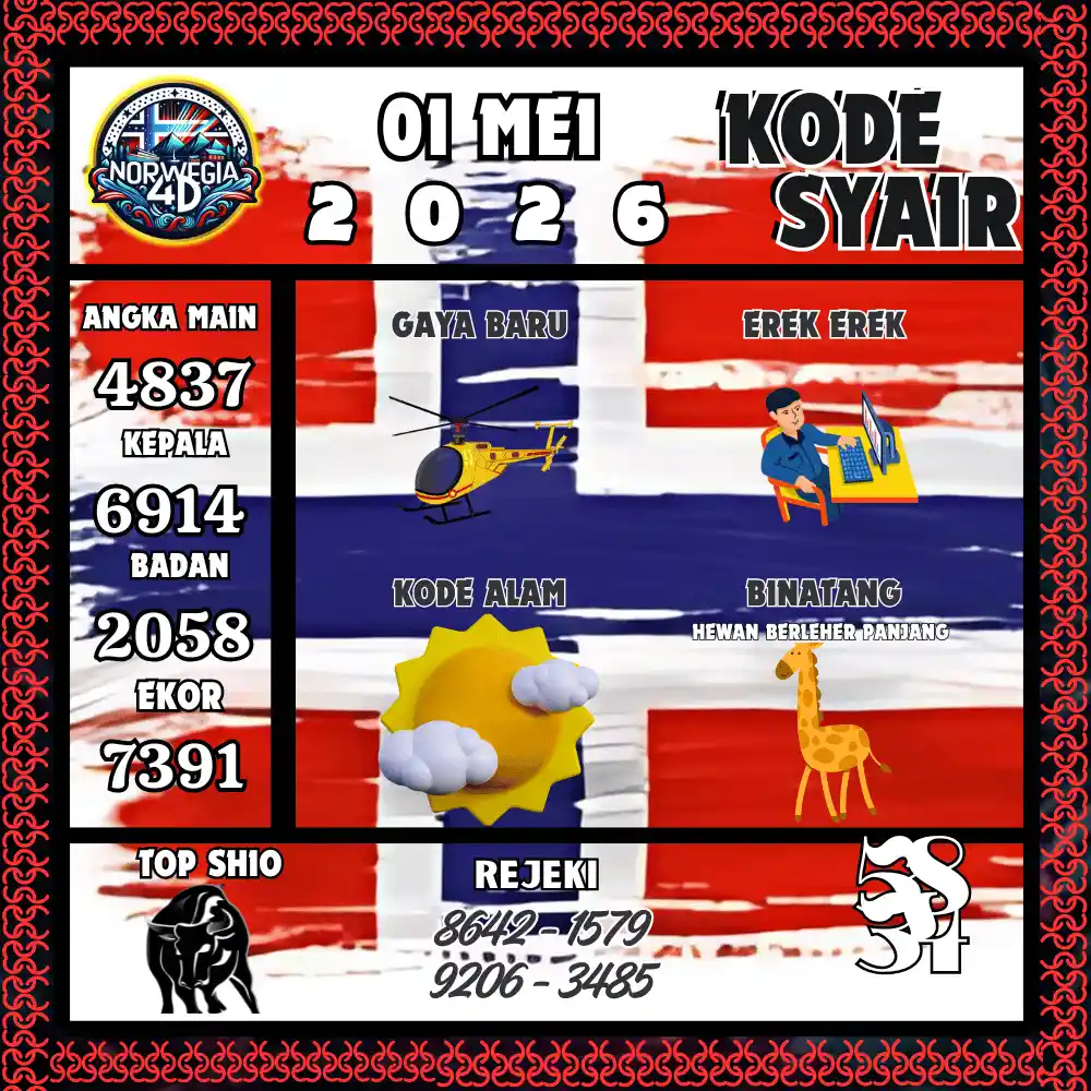 Kode Syair Norwegia4D  Pools - Mei 2026
