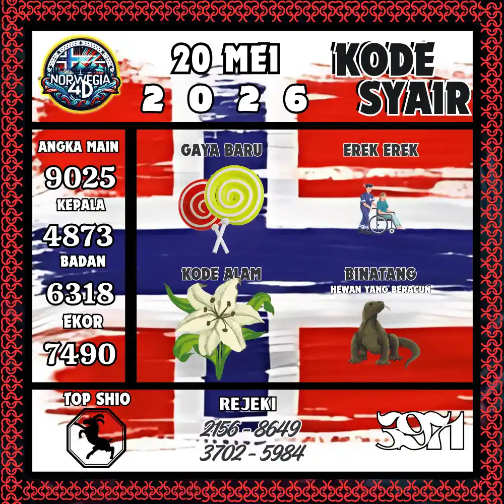 Kode Syair Norwegia4D  Pools - Mei 2026
