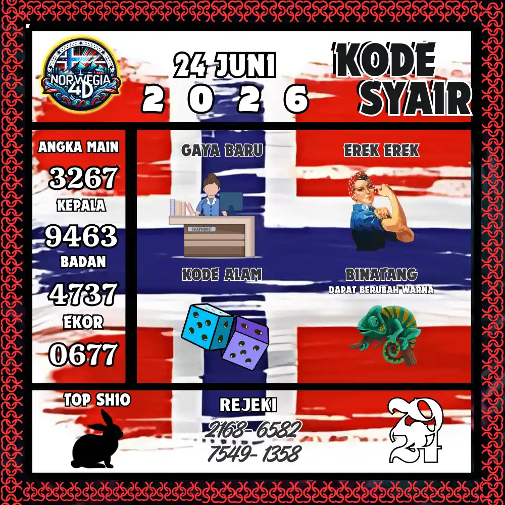 Kode Syair Norwegia4D  Pools - Juni 2026

