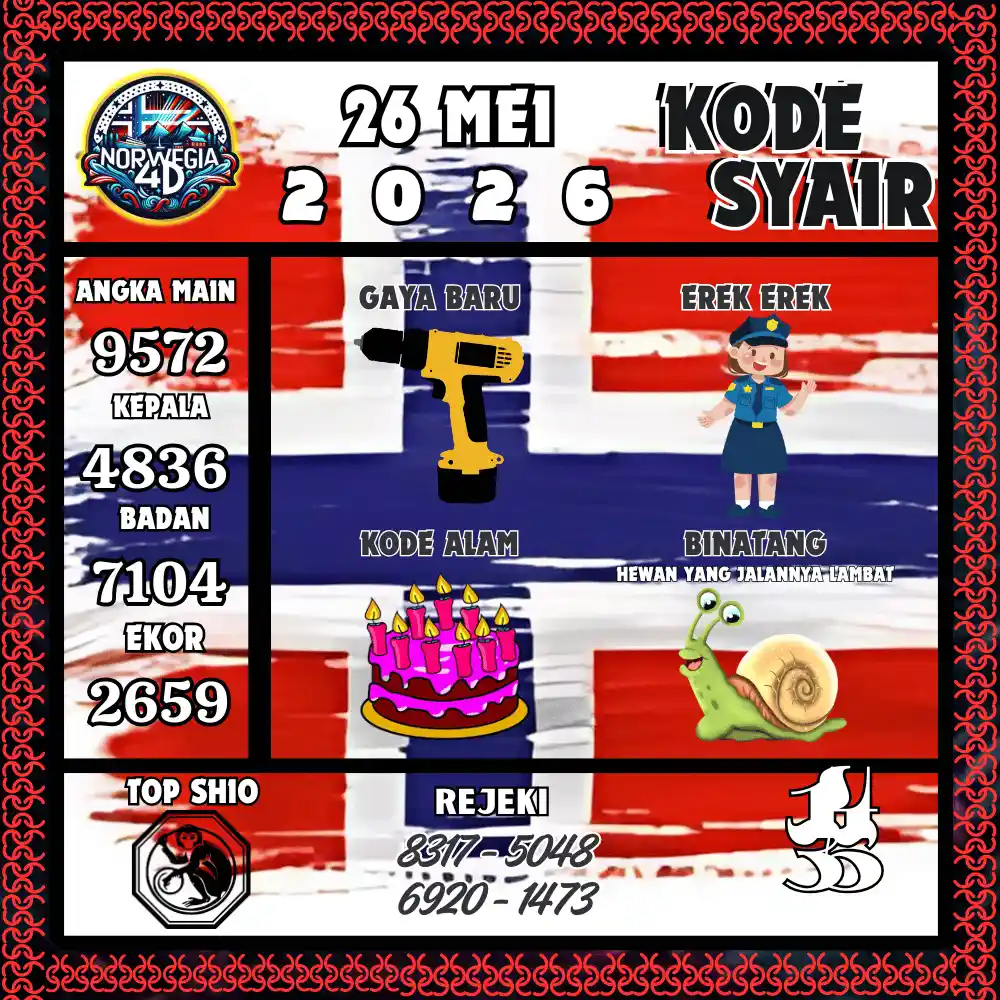 Kode Syair Norwegia4D  Pools - Mei 2026
