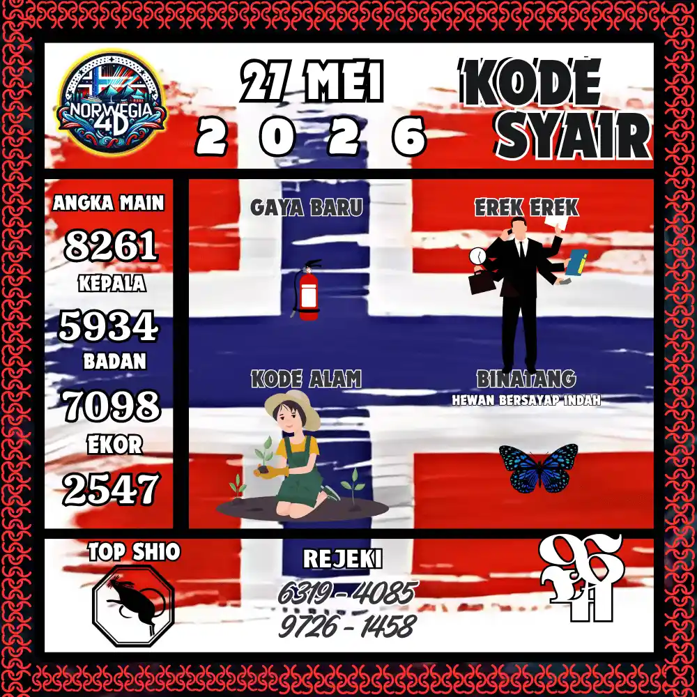 Kode Syair Norwegia4D  Pools - Mei 2026
