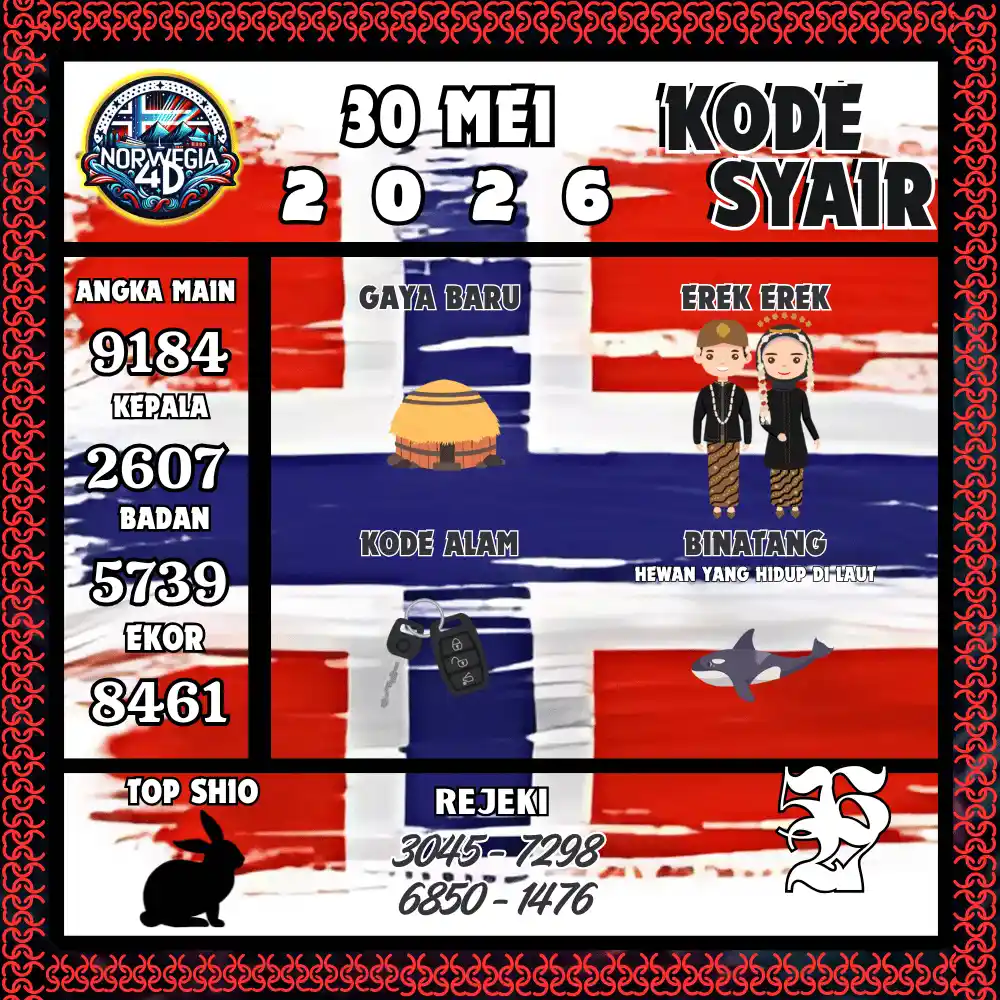Kode Syair Norwegia4D  Pools - Mei 2026
