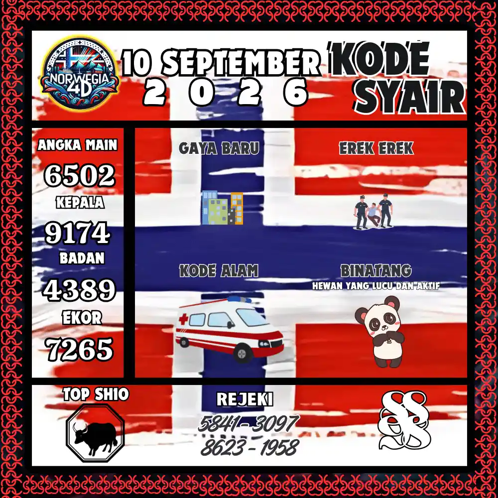 Kode Syair Norwegia4D  Pools - September 2026
