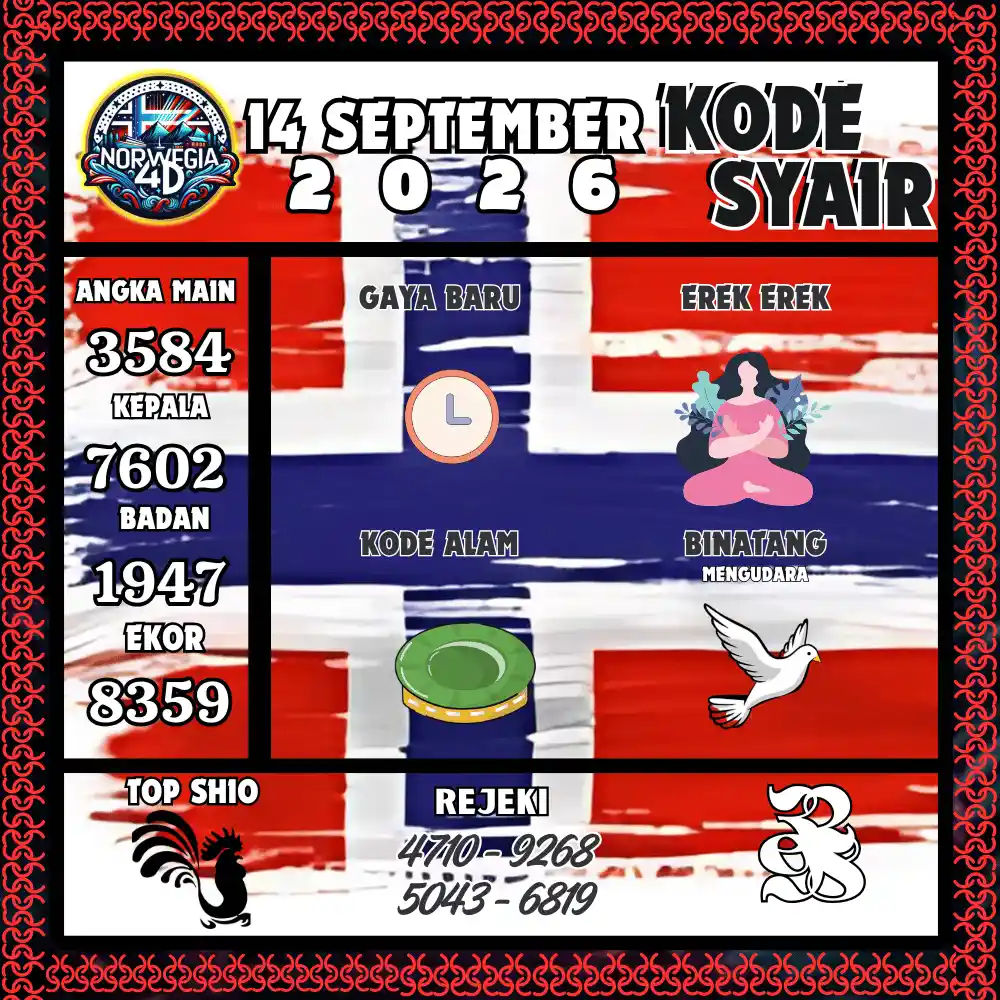 Kode Syair Norwegia4D  Pools - September 2026
