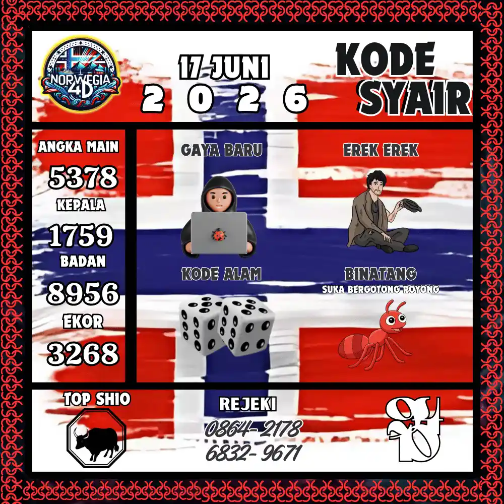 Kode Syair Norwegia4D  Pools - Juni 2026
