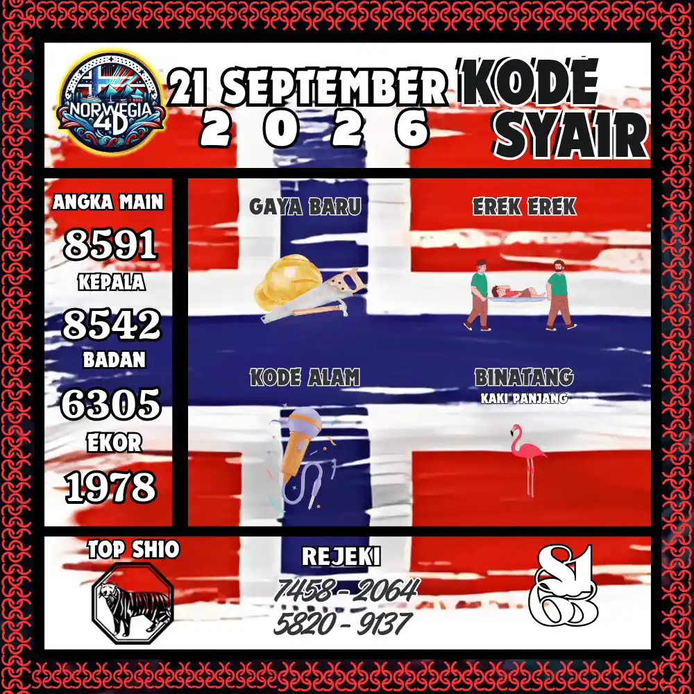 Kode Syair Norwegia4D  Pools - September 2026
