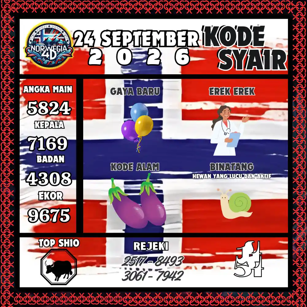 Kode Syair Norwegia4D  Pools - September 2026
