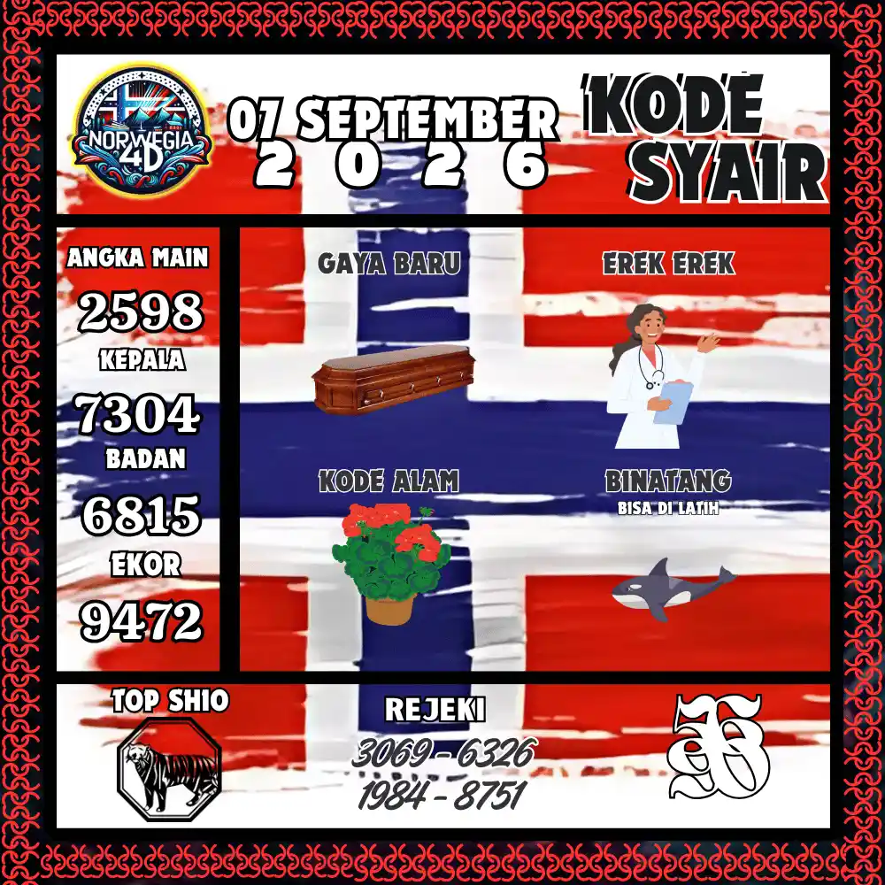 Kode Syair Norwegia4D  Pools - September 2026
