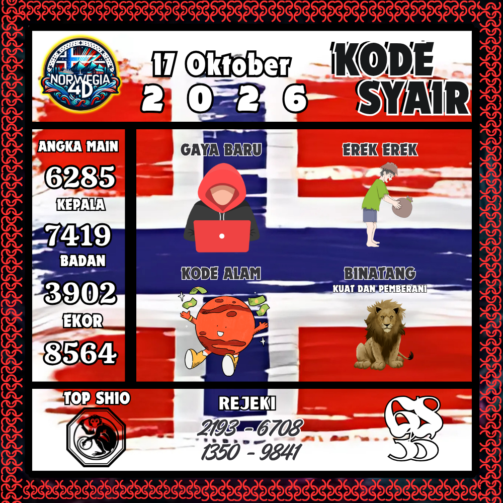 Kode Syair Norwegia4D Pools 17 Oktober 2026